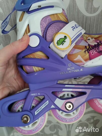 Ролики детские новые раздвижные +защита и шлем