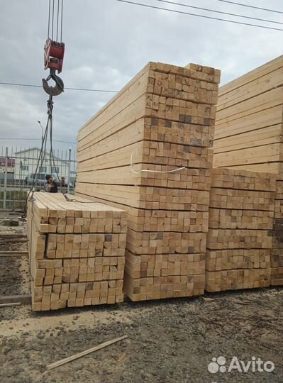 Брус обрезной строганый