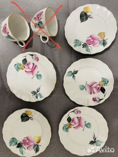 Фарфоровый сервиз лфз роза