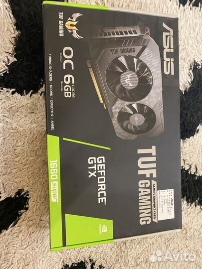 Видеокарта GTX 1660 super 6gb asus TUF