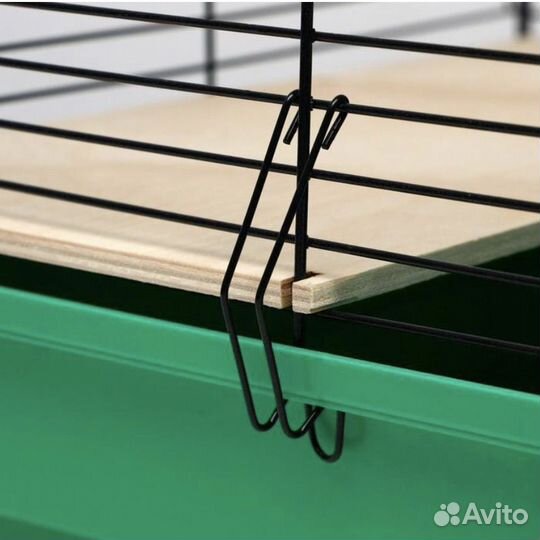 Клетка для шиншилл с 3-я деревянным этажами