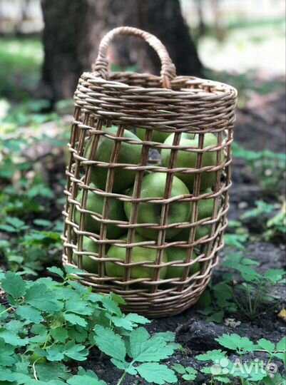 Плетеная подвесная корзина zara home