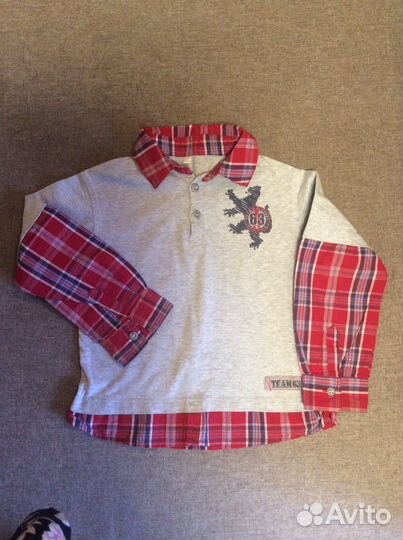 Фирменные рубашки на мальчика 5-6 лет