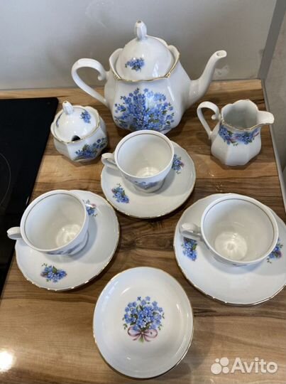 Винтажный чайный сервиз Graf von Henneberg