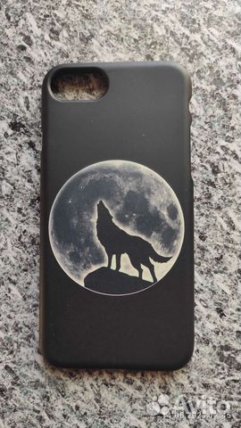 Чехол -панелька на iPhone 7 силиконовый с волком