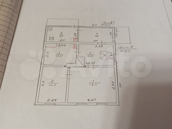 Дом 63,2 м² на участке 26,1 сот.