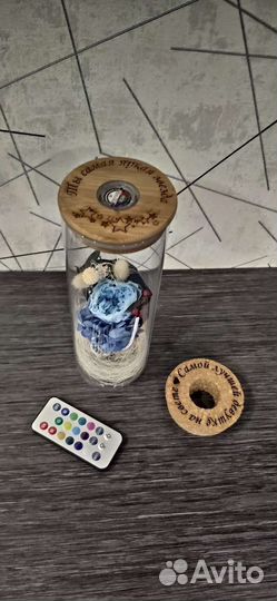 Роза в колбе