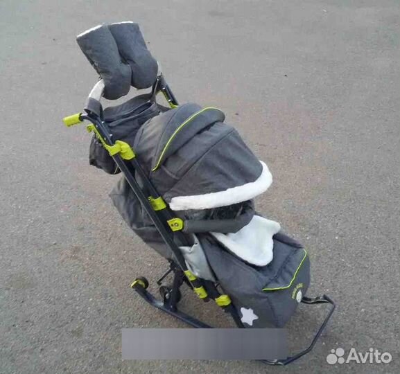 Детские санки коляска ника 7 8