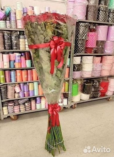 Высокие розы Доставка цветов