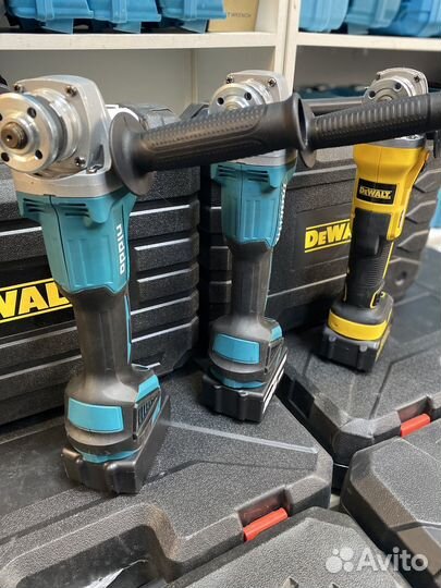 Аккумуляторная болгарка Makita Dewalt