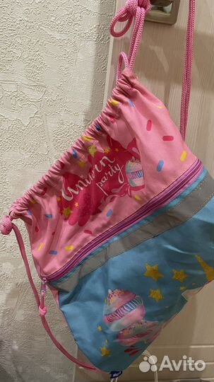 Рюкзак школьный для девочки + мешок для сменки