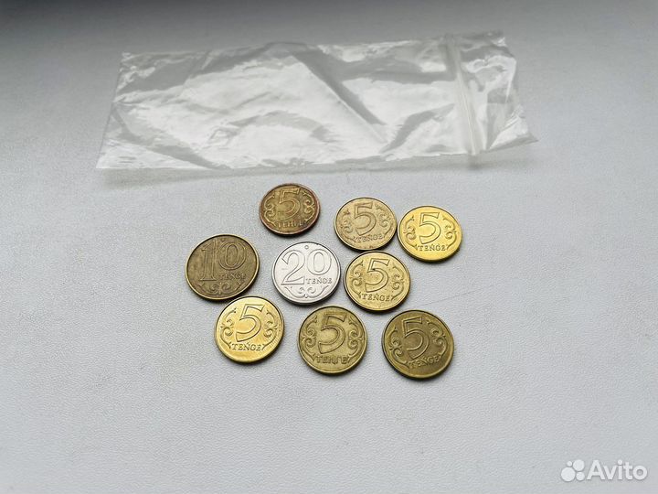 Монеты из Казахстана тенге (тэнге) 5,10,20