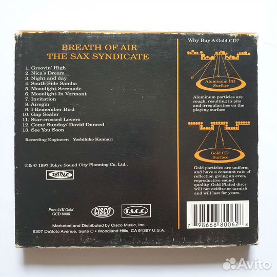 The Sax Syndicate 24KT Gold CD