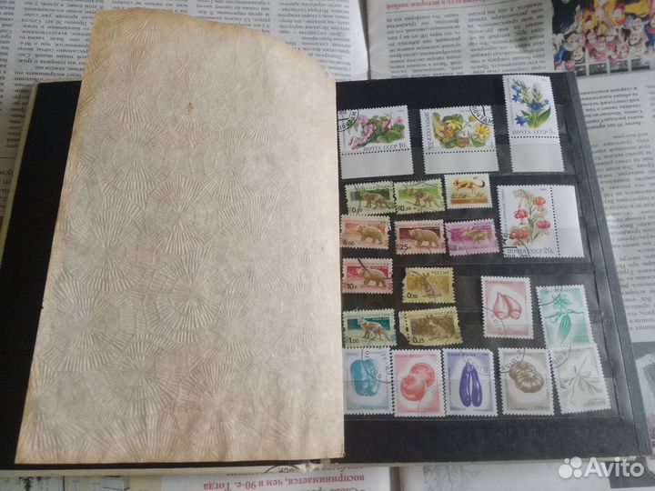 Альбом с марками (флора и фауна)