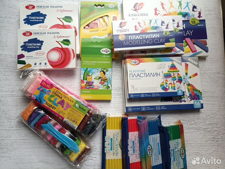 Пластилин, скульптурный пластилин, доски для лепки