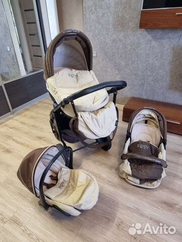Коляска 3 в 1 zippy tutis сост новой