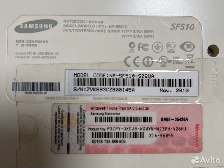 Ноутбук Samsung все работает