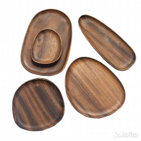 Тарелки из дерева. Деревянная свадьба, новинка