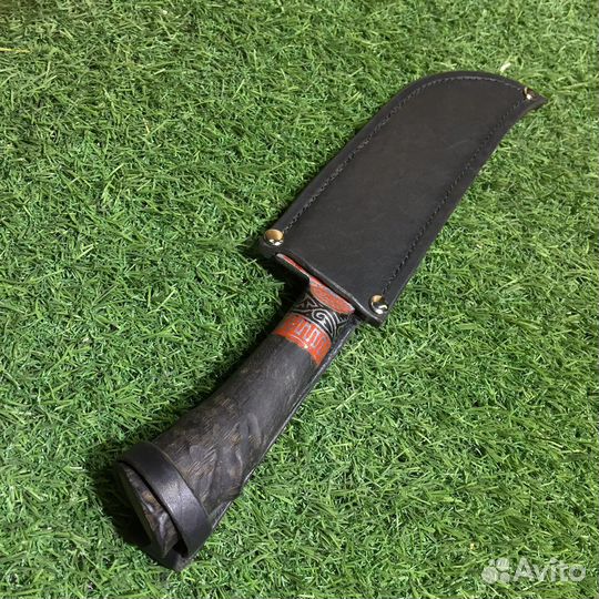 Ножны для ножа, натуральная кожа, ручная работа