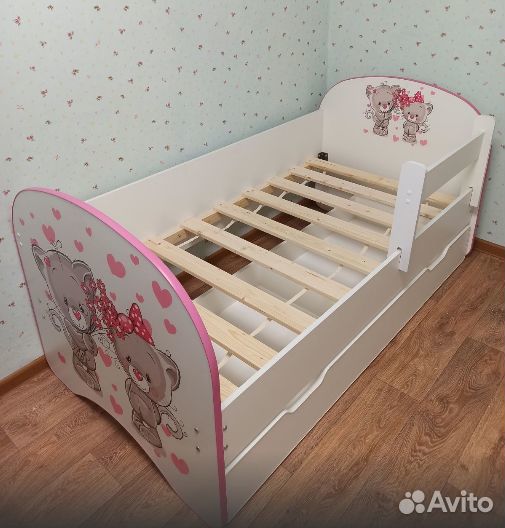 Детская кровать с фотопечатью 