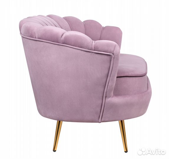 Дизайнерский розовый диван Pearl double pink