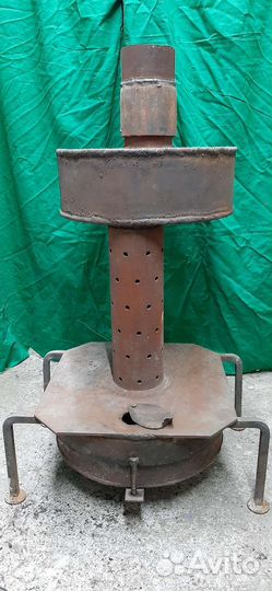 Печь буржуйка на отработке