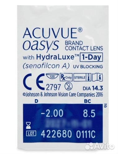 Acuvue Oasys 1-Day с Hydraluxe (90 линз)