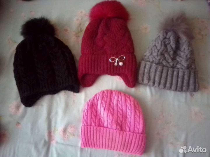 Шапки зимние и осенние на девочку 10-11-12лет