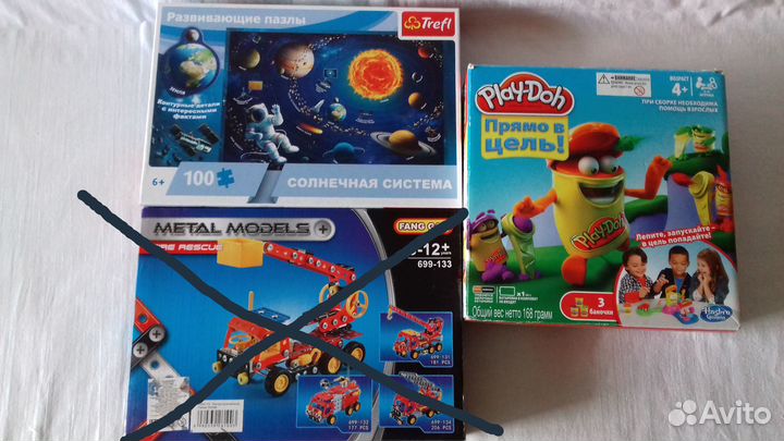 Развивающие настольные игры Плейдо Пазлы обучающие