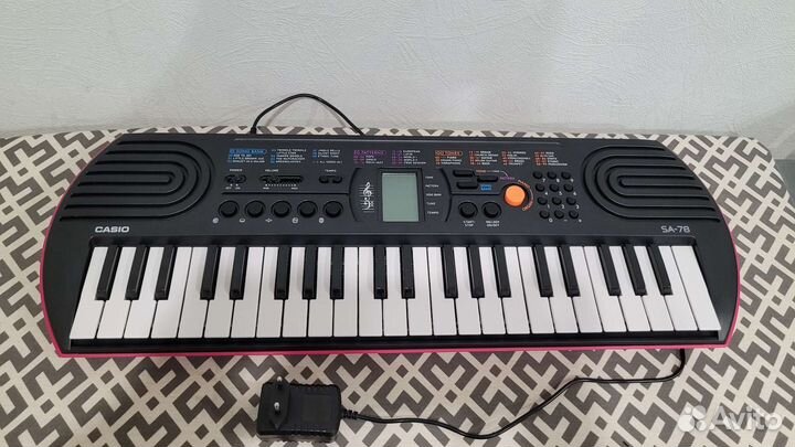 Синтезатор casio SA-78 черно-розовый новый + блок