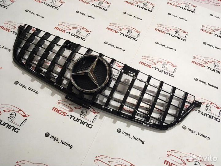 Решетка на Mercedes ML w166 GT Chrome звезда