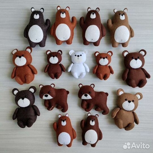 Игрушки из фетра ручной работы