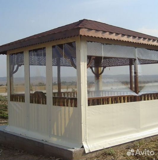 Мягкие окна для беседки