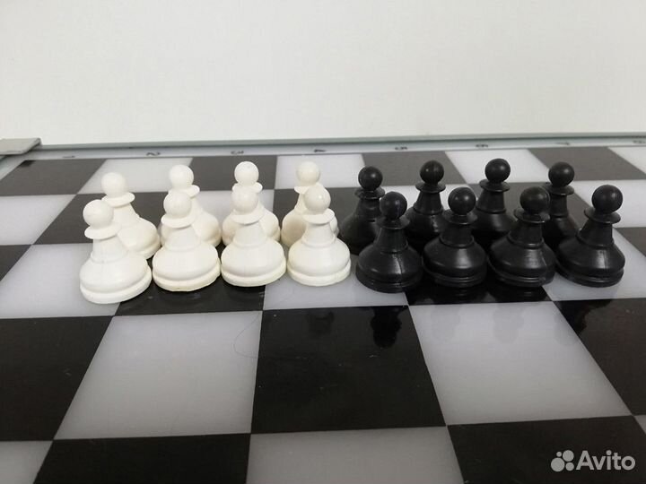 Шахматы СССР пластиковая доска с карманами