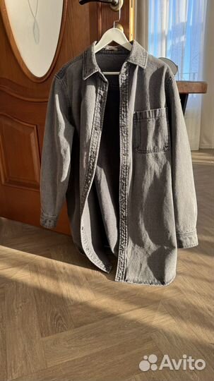 12 storeez джинсовое платье/рубашка