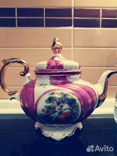 Чайник заварочный фарфоровый ГДР большой