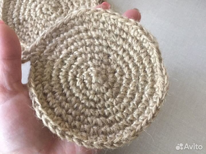 Джутовые мочалочки