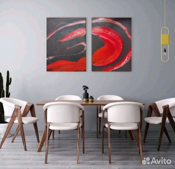 Яркая картина диптих 