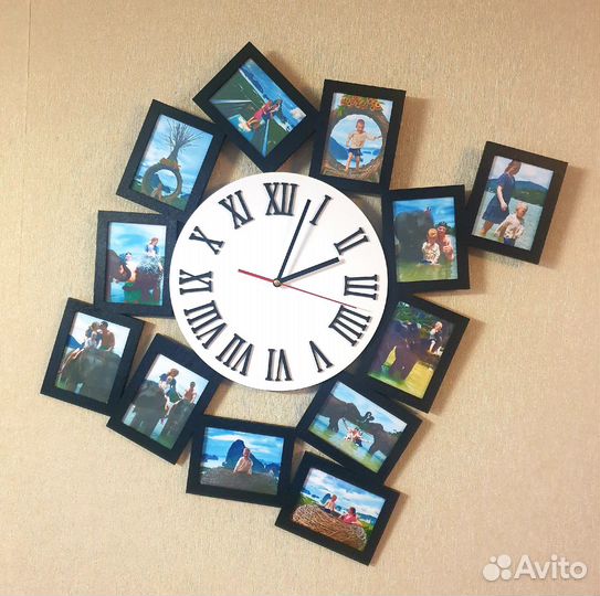 Часы с фоторамками
