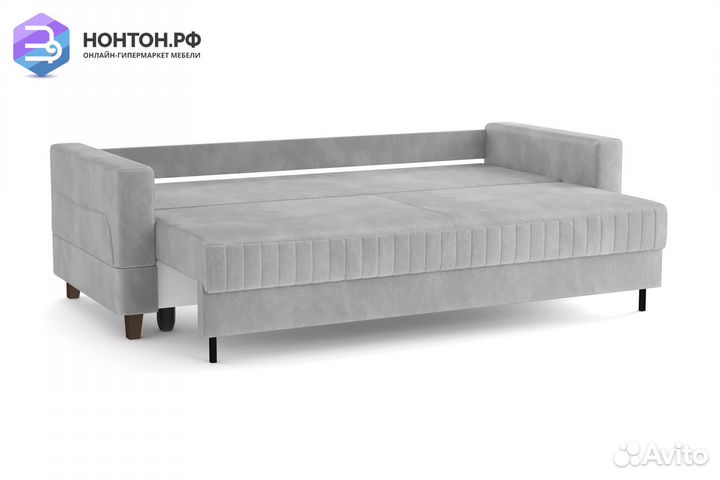 Диван выкатной евромагнат светло-серый