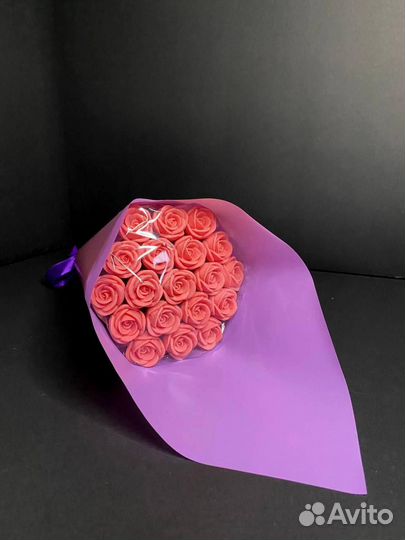 Розы из Бельгийского Шоколада - 19 шт в Букете