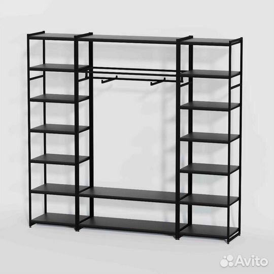 Стеллаж Лофт для одежды кч-22-20.20.06 в стиле лоф