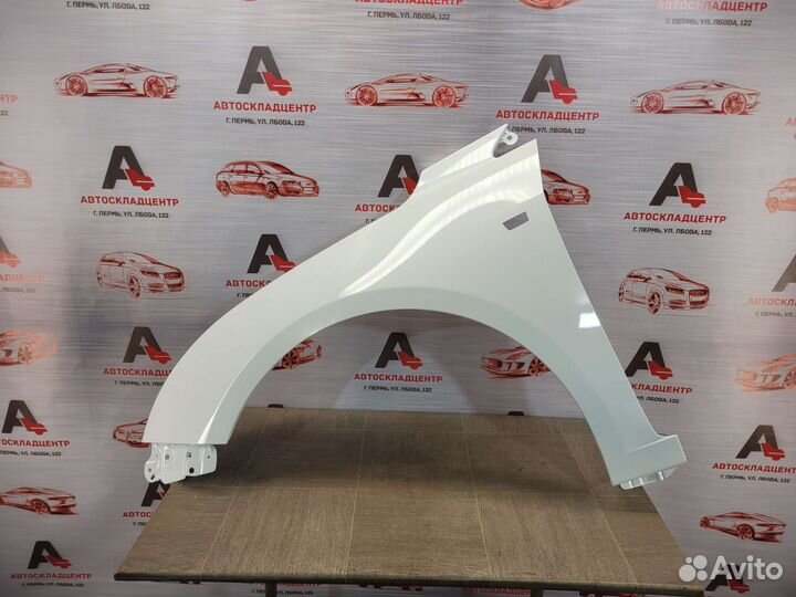 Крыло переднее левое Chevrolet Cruze в цвет белое