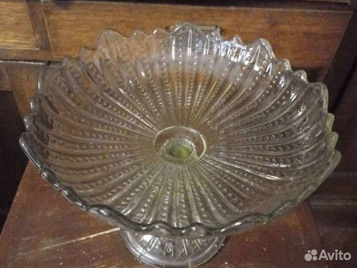 Антикварная ваза на ножке Мальцов