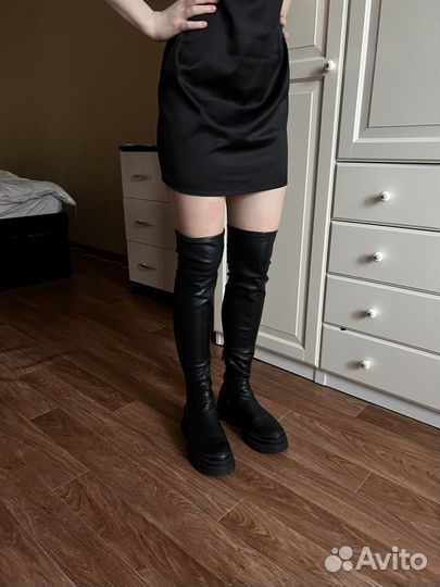 Ботфорты длиные сапоги stradivarius
