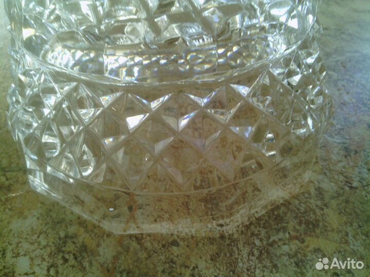 Вазочка, салатник. Хрусталь. СССР