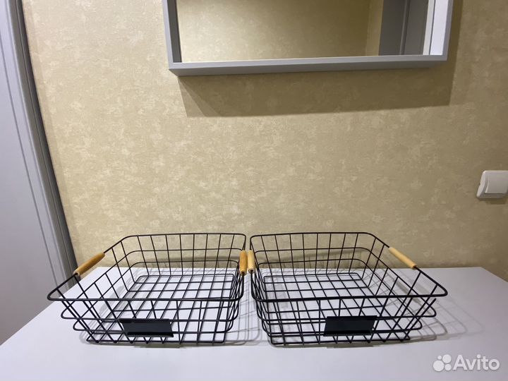 Корзина для хранения металлическая, органайзер