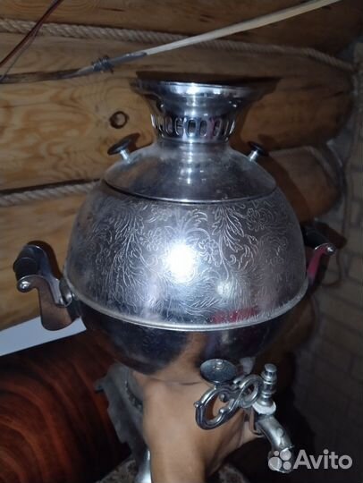 Самовар электрический никелированный 