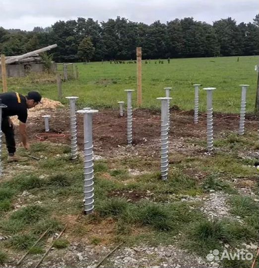 Винтовые сваи под ключ установка фундамента