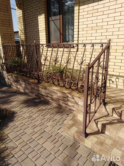Кованные перила для террасы